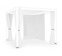 Set 4 Teli Laterali con Zanzariera per Pergola Ocean 3x3 Bianchi