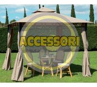 SET 4 TELI LATERALI PER GAZEBO EDEN IN ALLUMINIO MT. 3X3