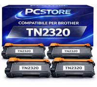 SET 4 Toner Compatibile Brother TN2320 TN2310 HL L2300 DCP L2500 MFC-L2700 DN DW