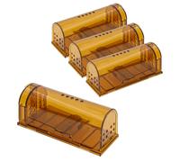 Set 4 Trappole per topi roditori vivi senza ucciderli inoffensive riutilizzabili