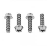 Set 4 Viti Portaborraccia Bici Alluminio Argento Leggere