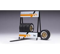 Set 4 Wheels Lada Vfts Metallic Grey 1:18 Model IXO MODEL