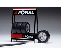 Set 4 Wheels Ronald Gm Silver 1:18 Model IXO MODEL