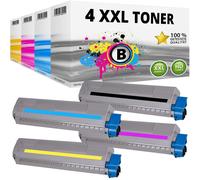 SET 4 XXL Cartucce Di Toner Per OKI MC853DN MC853DNCT MC873DNC MC873DNX MC873DNV