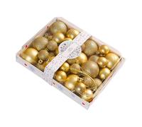 Set 42 Ornamenti Festivi Con Palline Natale In Plastica Per Decorazioni Feste Da Tavolo Torte Albero Delle Vacanze. Ornamento Con Palline Natale In Plastica