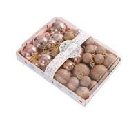 Set 42 Ornamenti Festivi Con Palline Natale In Plastica Per Decorazioni Feste Da Tavolo Torte Albero Delle Vacanze. Ornamento Con Palline Natale In Plastica