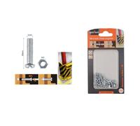 SET 42PZ VITI VITE TESTA A CROCE TONDA 3 X 10MM CON DADI DADO ESAGONALE M3 90951