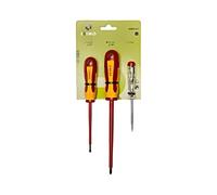 Set 459 V-3-1: cacciavite isolato Phillips, piatto 3 pz. IRIMO