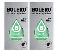 SET 48 BOLERO DA 3 GRAMMI Cucumber Preparato istantaneo polvere solubile in bustine Sticks per Bevande con Stevia e Vitamina C e Senza Zucchero ideale per fitness e diete