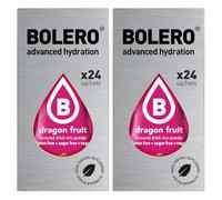 SET 48 BOLERO DA 3 GRAMMI Dragon Fruit Preparato istantaneo polvere solubile in bustine Sticks per Bevande con Stevia e Vitamina C e Senza Zucchero ideale per fitness e diete