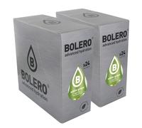 SET 48 BOLERO DA 9 grammi White Grape Preparato istantaneo polvere solubile in bustine Sticks per Bevande con Stevia e Vitamina C e Senza Zucchero ideale per fitness e diete