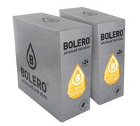 SET 48 BOLERO DA 9 grammi Yuzu Preparato istantaneo polvere solubile in bustine Sticks per Bevande con Stevia e Vitamina C e Senza Zucchero ideale per fitness e diete