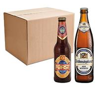 Set 48 Bottiglie Degustazione Birra Weihenstephan Vitus Weiss 50 cl Tedesca e Forst Sixtus 33 cl Italiana Luppolo Doppio Malto Artigianale, Kit Degustazione 48 Bottiglie - 19,92 Litri