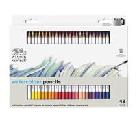 SET 48 MATITE COLORATE ACQUERELLABILI WINSOR&NEWTON KIT REGALO DISEGNO MATITA