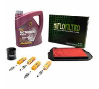 Set 4L Manutenzione Olio per Honda VFR 750 F RC36 1990-97 Filtro Aria Candela