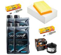 Set 4L Olio Manutenzione Filtro Aria Olio Candele per BMW R 1200 GS LC R 2013-20