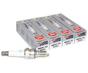 Set (4pcs) NGK Laser Iridium Spark Plugs Stock 6544 Nickel Core Tip Taper Cut 0.036in IMR9D-9H