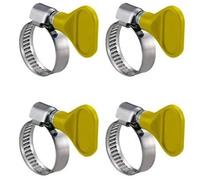 SET 4PZ FERMA STRINGITUBO 32MM FASCETTA ACCIAIO SENZA VITE CON FARFALLA ACQUA TU