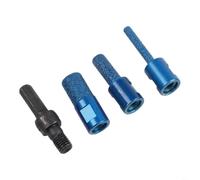 Set 4pz Frese per Marmo 6-15mm con Adattatore(Blue) | 3 frese 6-15mm, adattatore incluso, taglio per preciso, smussatura bordi, lavorazione marmo