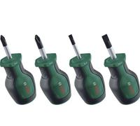 Set 4pz Giraviti Corti Set 4 Cacciaviti Corti per Spazi Ristretti Bosch cod.1600