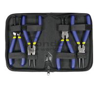 SET 4pz PINZE ANELLI ELASTICI SEEGER DRITTE ANGOLO INTERNI ESTERNI 150mm CONDOR