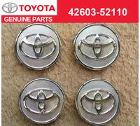 SET 4X 42603-52110 COPRICERCHIO CENTRALE COROLLA PRIUS YARIS ORIGINALE TOYOTA...
