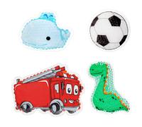 Set 4x Cuscinetto Caldo / Freddo per Bimbi Piccoli - Impacchi Ghiaccio Sintetico