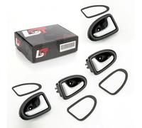 Set 4x Maniglia Apriporta Interno Frontale LR Argento-Nero per RENAULT Trafic II