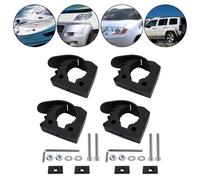 Set 4x Morsetti per Tubi con Staffa di Montaggio in Gomma Regolabile per Applica