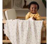 Navaris Set 4x Mussole per Neonato - Misto Cotone Fibra Bambù - Extra Soffice e Resistente - Copertina 80 x 80 cm - Fascia per Allattamento Trasporto - Bianco/Rosa