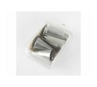 PIAZZA - 5 Beccucci Sac a Poche Riutilizzabili in Acciaio Inox Per Realizzare Decorazioni su Dolci, Torte, Cioccolatini. Bocchette per Pasticceria - 5 Beccucci Fori Misti, Diverse Misure
