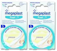 Set 5 cerotti idrocolloidali per vesciche anallergici, cerotti per vesciche invisibili e impermeabili (Confezione da 2)