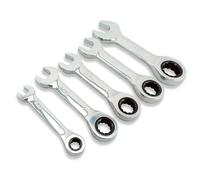 Set 5 chiavi combinate Cr-V fisse a cricchetto 10 12 13 17 e 19mm Art. 01083