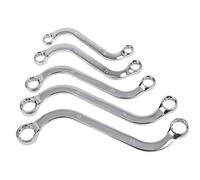 SET 5 CHIAVI DA MECCANICO COMBINATE TIPO S FISSE AUTO ANELLO POLIGONALI 10-19MM