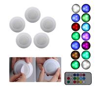 Set 5 faretti LED RGB adesivi faretto decorativo multicolore telecomando TEB0314 [EEK: A+++]