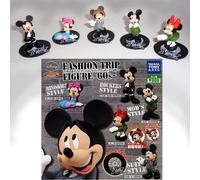 SET 5 Figure MICKEY MINNIE FASHION TRIP 60s Disney TOMY