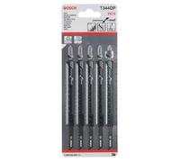 Bosch Professional 5 x Lame per seghetto alternativo T 344 DP Precision for Wood (per Legno tenero, thick workpiece, accessorio Seghetto alternativo)