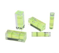 Set 5 Livelle per mini Quadre e Cilindriche Acrilico Set 5 Livelle | Misurazione precisa, principio liquido, deviazione orizzontale, verticale, inclinazione, per verde visibile