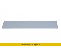 Set 5 Mensole in Truciolare 'Amica' 100 x 25 x 2,5 Bianca - 341/10 Decorlegno