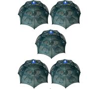 Set 5 Nasse 16 Fori Pesca Granchi Blu Seppie Gamberi Pesci Trappola Rete
