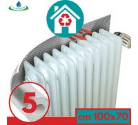 SET 5 PANNELLI TERMORIFLETTENTI PER CALORIFERI TERMOSIFONI cm 100x70 CON NASTRO