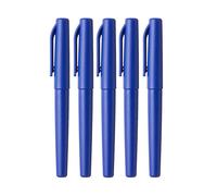 Set 5 penne MUJI non permanenti in feltro blu