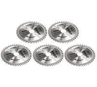 SET 5 PEZZI LAMA DISCO PER TAGLIO LEGNO 115 mm FORO 22.2 mm 30 DENTI CON INSERTI AL WIDIA