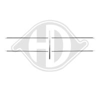 Kit modanature decorative/ protettive Griglia radiatore PER Mercedes Classe C C