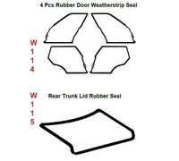 Set 5 Pezzi Porta + Tronco Gomma Guarnizione di Tenuta Per Mercedes Benz W114