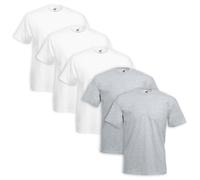 Set 5 Pezzi T-Shirt FRUIT OF THE LOOM 100 % Cotone Tg - Colori ASSORTITI