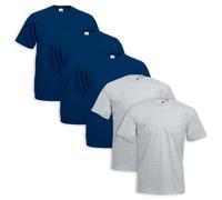 Set 5 Pezzi T-Shirt FRUIT OF THE LOOM 100 % Cotone Tg - Colori ASSORTITI