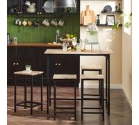 Set 5 Pezzi Tavolo con 4 sgabelli Mobile Bar per casa Stile Industriale L100*P60*A87 cm Legno OGT11-N Noi prendiamo parte alle procedure OSS. Tutte le fatture vengono emesse automaticamente come per i
