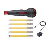 Set 5 punte cacciavite elettrico con impugnatura a sfera VESSEL Den-Dora Ball...