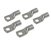 Set 5 pz capicorda da graffare in rame stagnato - sezione 50 mm² - foro 10 mm